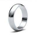 WPDS9W5() | 9ct White Gold Premium Weight D-Shape Profile Finish Wedding Ring