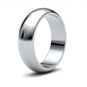 WPDS9W6() | 9ct White Gold Premium Weight D-Shape Profile Finish Wedding Ring