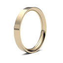 WPFC18Y3() | 18ct Yellow Gold Premium Weight Flat Court Profile Finish Wedding Ring