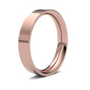 WPFC9R4() | 9ct Rose Gold Premium Weight Flat Court Profile Finish Wedding Ring