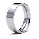 WPFCPL6() | Platinum Premium Weight Flat Court Profile Finish Wedding Ring