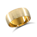 22ct Yellow Gold Standard Weight 8mm Soft Court Profile Satin Wedding Ring