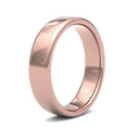 WSC9R5() | 9ct Rose Gold Standard Weight Court Profile Finish Wedding Ring