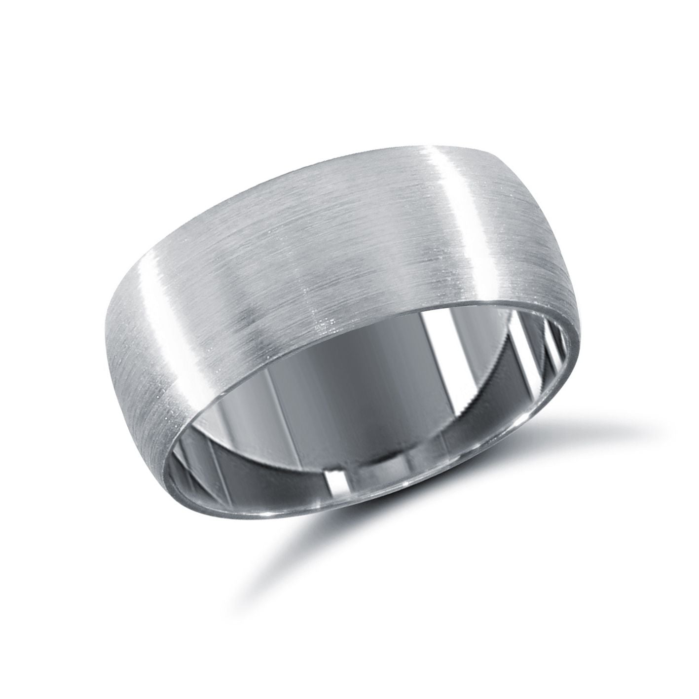 Palladium Standard Weight Court Profile Satin Wedding Ring