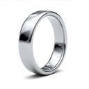 WSCPL5() | Platinum Standard Weight Court Profile Finish Wedding Ring
