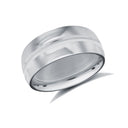 Platinum Standard Weight Court Profile Centre Groove Wedding Ring