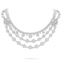 Snowflake Transformable Necklace in 18K White Gold with Diamonds