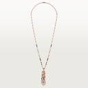 Belle Vante Panthère Long Necklace Small Model Paved Rose Gold
