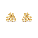 Frivole 3 Flowers Earrings in 18K Yellow Gold with Diamond