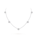 Fleurette 5-Flower Motif Necklace with Diamonds