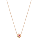 Medium Rose Gold Pink Sapphire Chain Pendant
