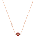 Medium Rose Gold Carnelian Diamond Pendant