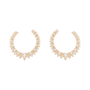 Medium Rose Gold Diamond Sunlight Earrings