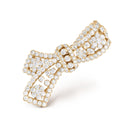 Snowflake Noeud Clip with Diamonds