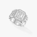 D-Vibes Emerald-Cut Diamond Ring White Gold 12445-WG