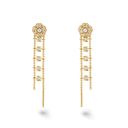 Bouton de Camélia Supple Transformable Earrings 18K Gold Diamonds | J12838
