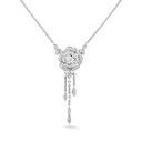 Bouton de Camélia Transformable Necklace 18K White Gold Diamonds | J12445