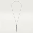 Belle Vante Panthère Paved Necklace White Gold Onyx Emeralds Diamonds