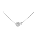 Camellia Necklace 18K White Gold Diamonds | J11362