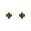 Belle Vante Earrings Malachite 18K Yellow Gold