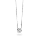 Princess Flower Pendant in 18kt White Gold with Diamonds