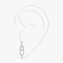Move Uno Pavé Single Diamond Clip Earring White Gold 0.17ctw
