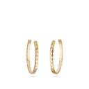 Coco Crush Hoop Earrings Large 18K Beige Gold | J12092