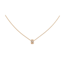 Coco Crush Necklace Small 18K Beige Gold Diamonds | J13708