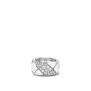 Coco Crush Ring Large 18K White Gold Diamonds | J13186