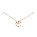 COCO Necklace Quilted Motif 18K Beige Gold Diamonds | J12102