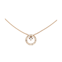 COCO Necklace Quilted Motif 18K Beige Gold Diamonds | J13217