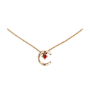 COCO Necklace 18K Beige Gold Ruby | J13043