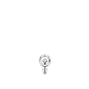 Coco Crush Single Earring Clip 18K White Gold Diamond | J13312
