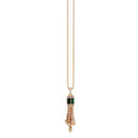 Art Deco Necklace with Malachite and Diamonds
