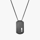 Move Titanium Graphite Diamond Pendant Necklace 0.14ct