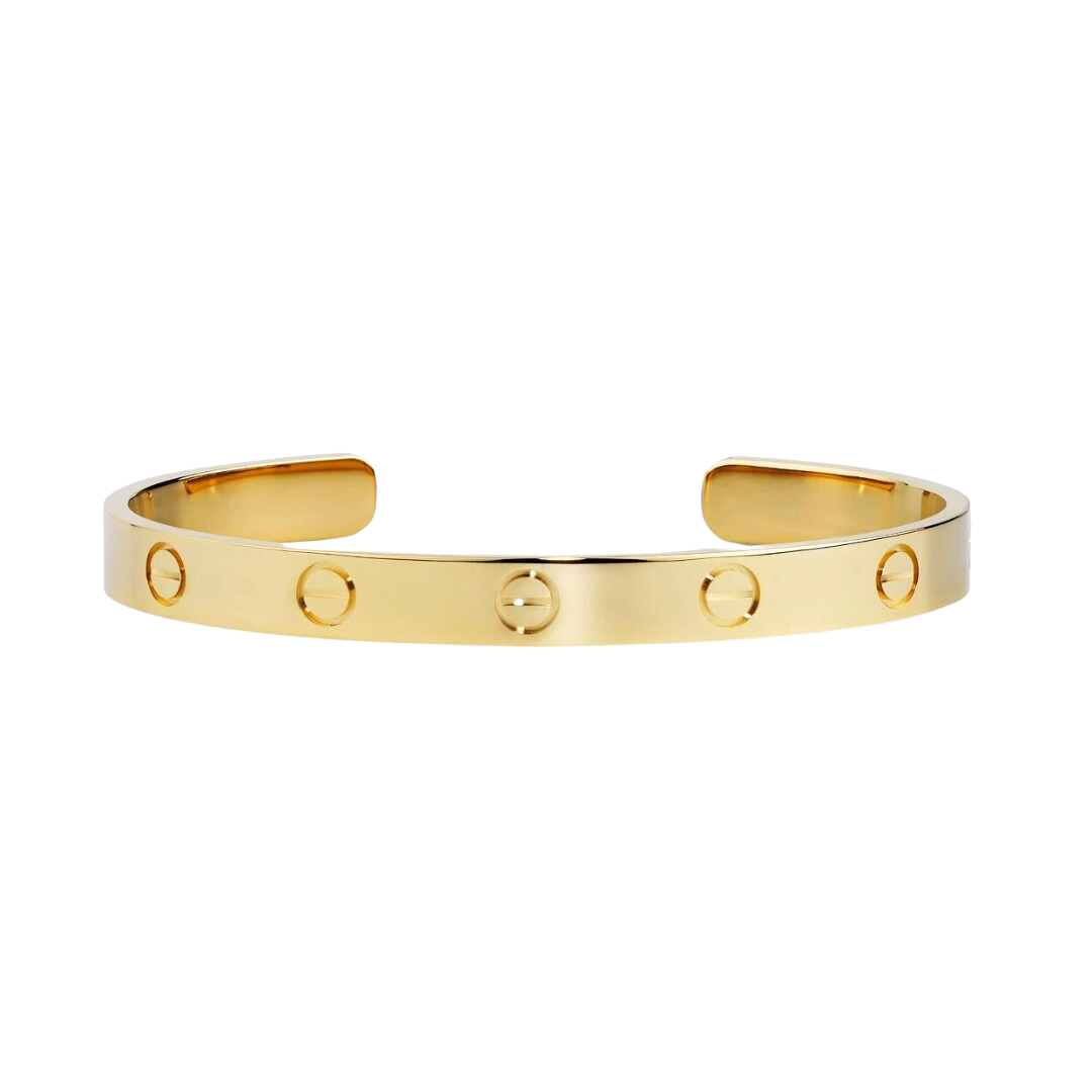 Cuff Love Bracelet 18K Yellow Gold