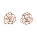 Medium Rose Gold Diamond Earrings