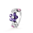 Folie des Prés Ring in 18K White Gold with Sapphires and Diamonds