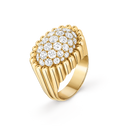 Perlée Diamonds Pavé Ring with Diamond