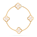 Pure Alhambra 4-Motif Bracelet in 18K Yellow Gold