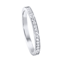 Medium Platinum Diamond Wedding Ring