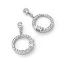 Cento Diamond Bridal Earrings in 18kt White Gold