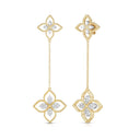 Desert Flower Earrings with Diamonds
