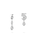Eternal N°5 Asymmetrical Transformable Earrings 18K White Gold Diamonds | J11992