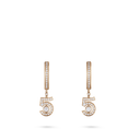 Eternal N°5 Hoops 18K Beige Gold Diamonds | J13862