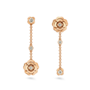 Extrait de Camélia Asymmetrical Transformable Earrings 18K Rose Gold Diamonds | J12375