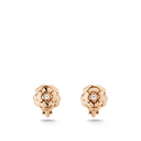 Extrait de Camélia Hoop Earrings 18K Rose Gold Diamonds | J11658