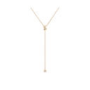 Extrait de N°5 Y-Shape Necklace 18K Beige Gold Diamonds | J13854