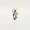 Belle Vante Trinity Single Earring Lacquer Semi-Paved 18k Gold Diamonds