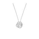 Fil de Camélia Necklace Small 18K White Gold Diamonds | J2580